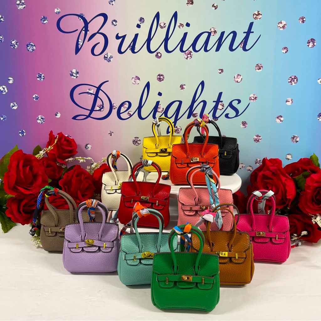 4 Left Leather Mini Bag Charms